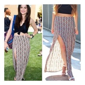 Brandy Melville Double Slit Maxi Skirt
